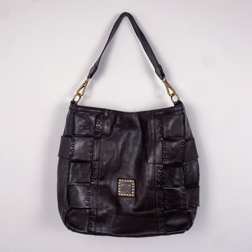Campomaggi Black Leather Shoulder Bag